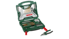 طقم بنط 70 ق (علبة كرتون + مفتاح فرنساوى) بوش X-Line في حقيبة تنظيم متينة.