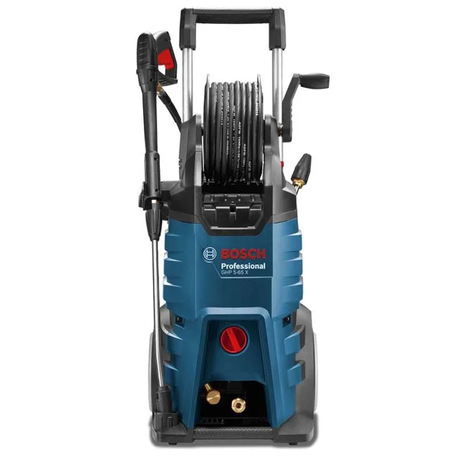 ماكينة غسيل ضغط عالي بوش GHP 5-65X الاحترافية مع بكرة خرطوم